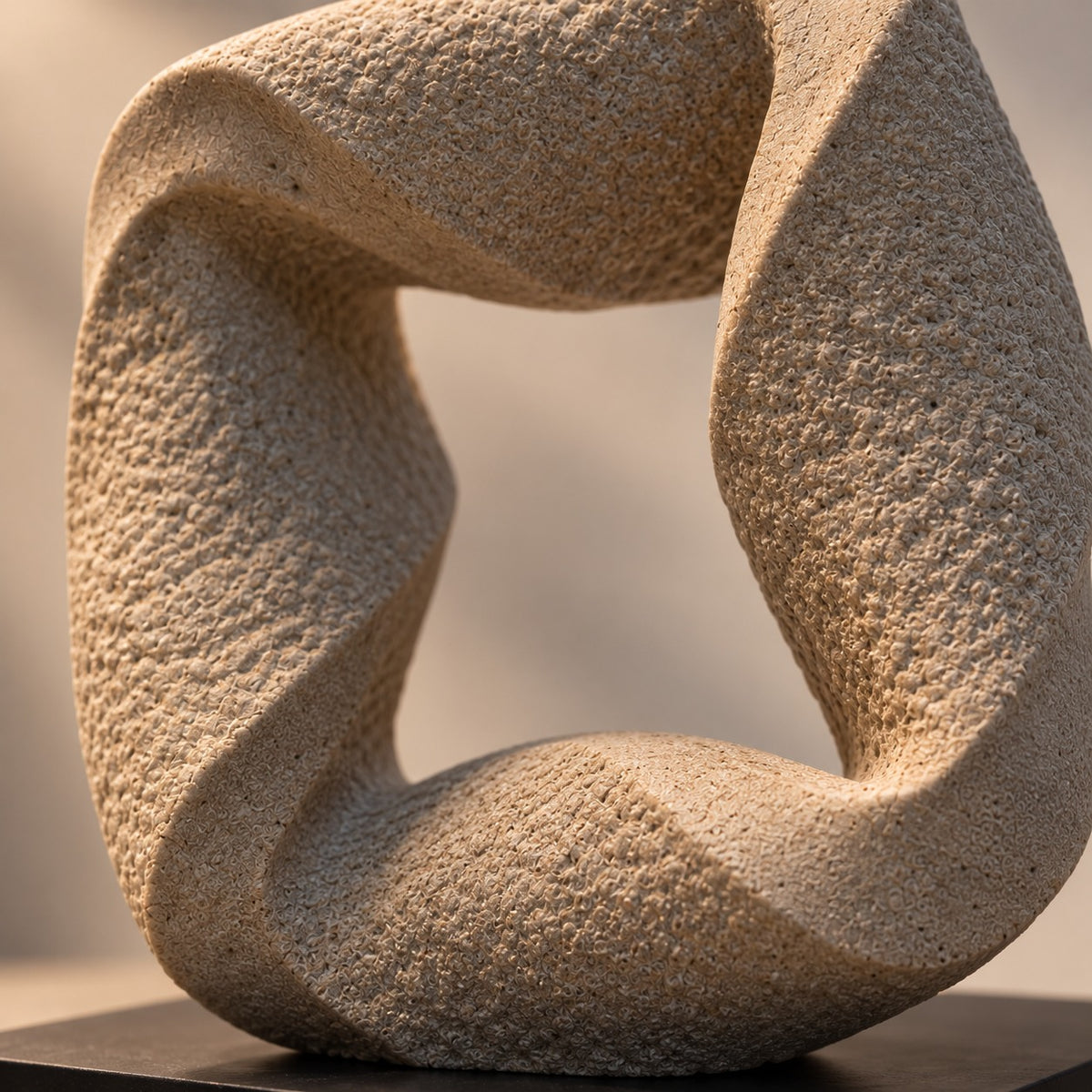 Decorative Beige Stone Abstract Sculpture D24