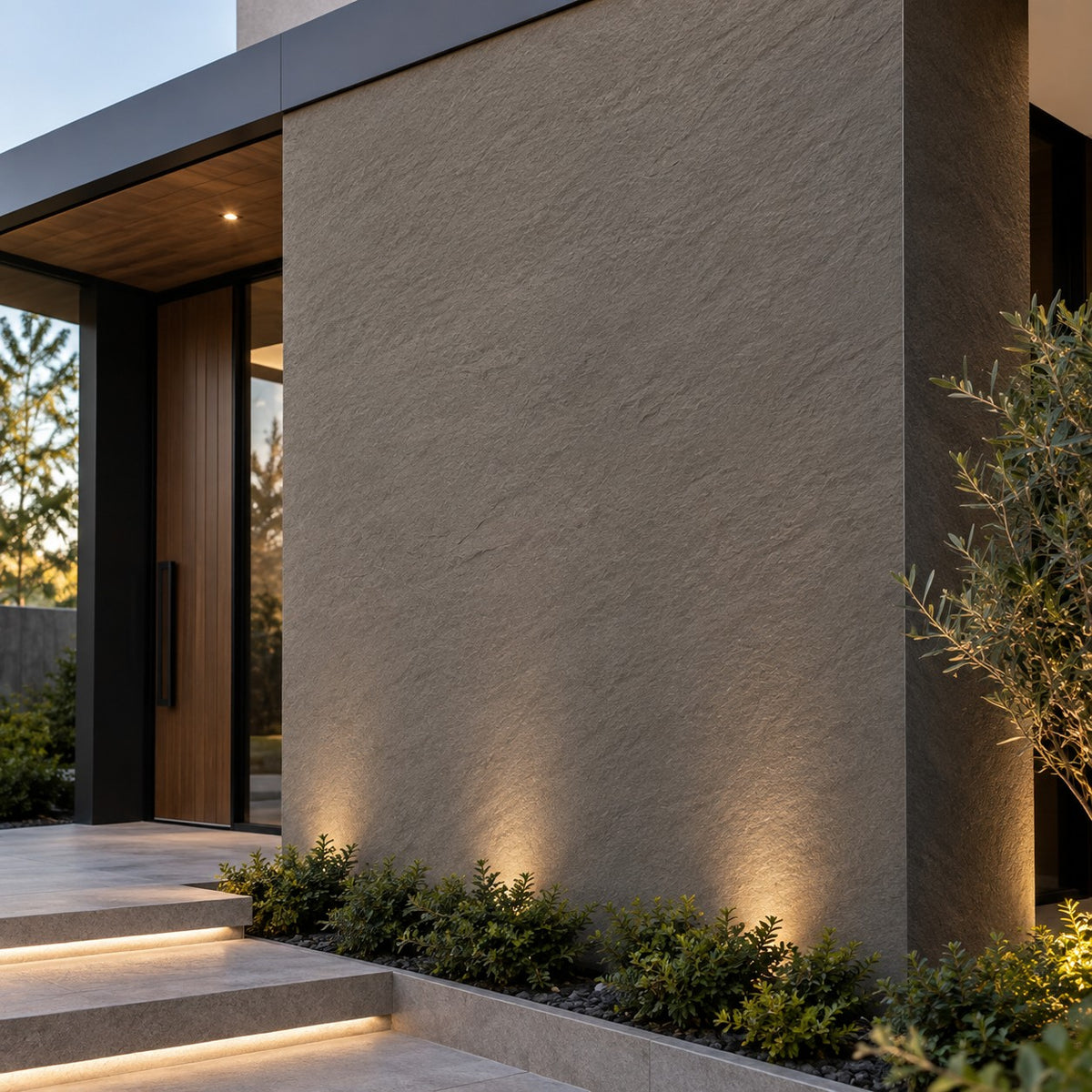 Dark Grey Soft Stone Sheet S10  | Flexible & Lightweight Stone Wall Cladding Pakistan