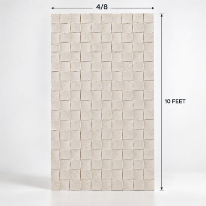 Cream 3D Soft Stone Sheet S9 Flexible Textured Stone Wall Cladding Pakistan