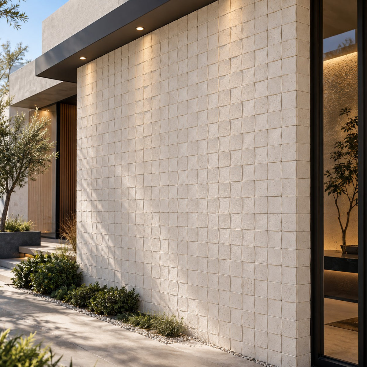 Cream 3D Soft Stone Sheet S9 Flexible Textured Stone Wall Cladding Pakistan