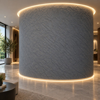 Black Textured Soft Stone Sheet S7 Flexible Natural Stone Wall Cladding Pakistan