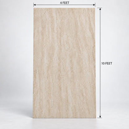 Beige Travertine Soft Stone Sheet S1 Flexible Natural Stone Wall Cladding Pakistan