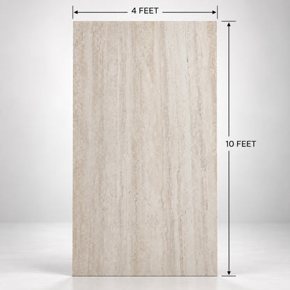 Beige Travertine Soft Stone Sheet S2 Flexible Stone Wall Cladding