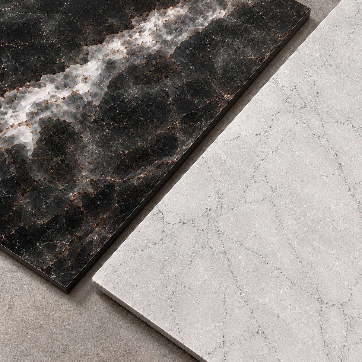 Luxury Black & White Marble Bathroom Tiles | Wall & Floor Tile Combination (T2-T7)