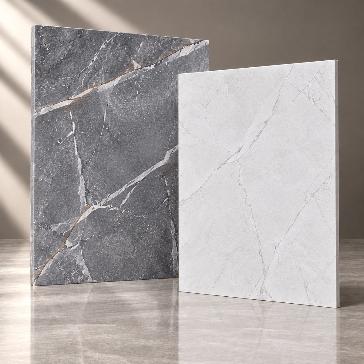 Luxury Grey & White Marble Bathroom Tiles | Wall & Floor Tile Combination (T2\T11)