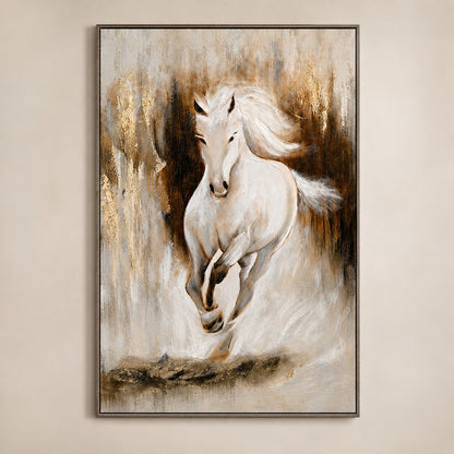 Horse Textured Painting P3 – Handmade Premium Canvas Wall Art