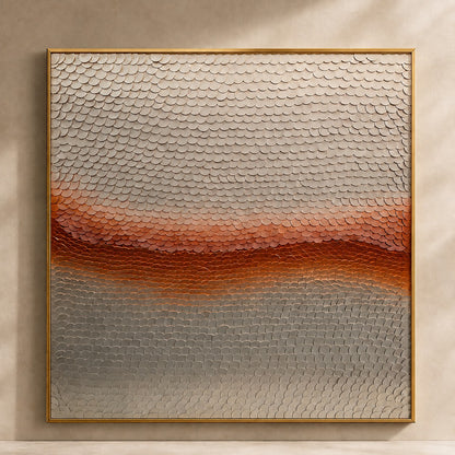 Abstract Texture Artwork P2 – Handmade Modern Leather Wall Art