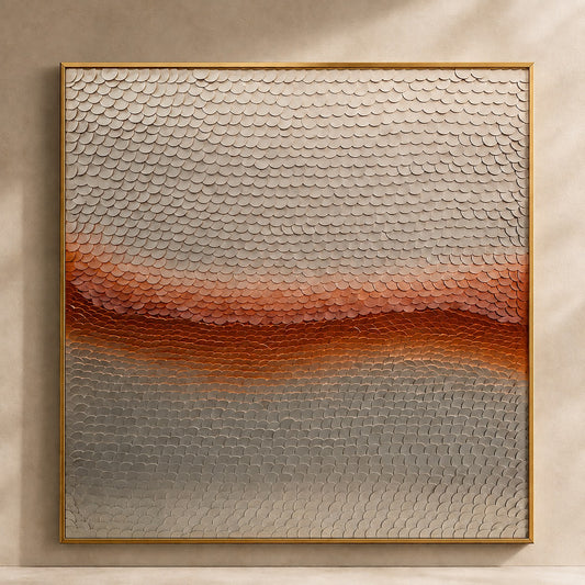 Abstract Texture Artwork P2 – Handmade Modern Leather Wall Art