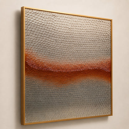 Abstract Texture Artwork P2 – Handmade Modern Leather Wall Art