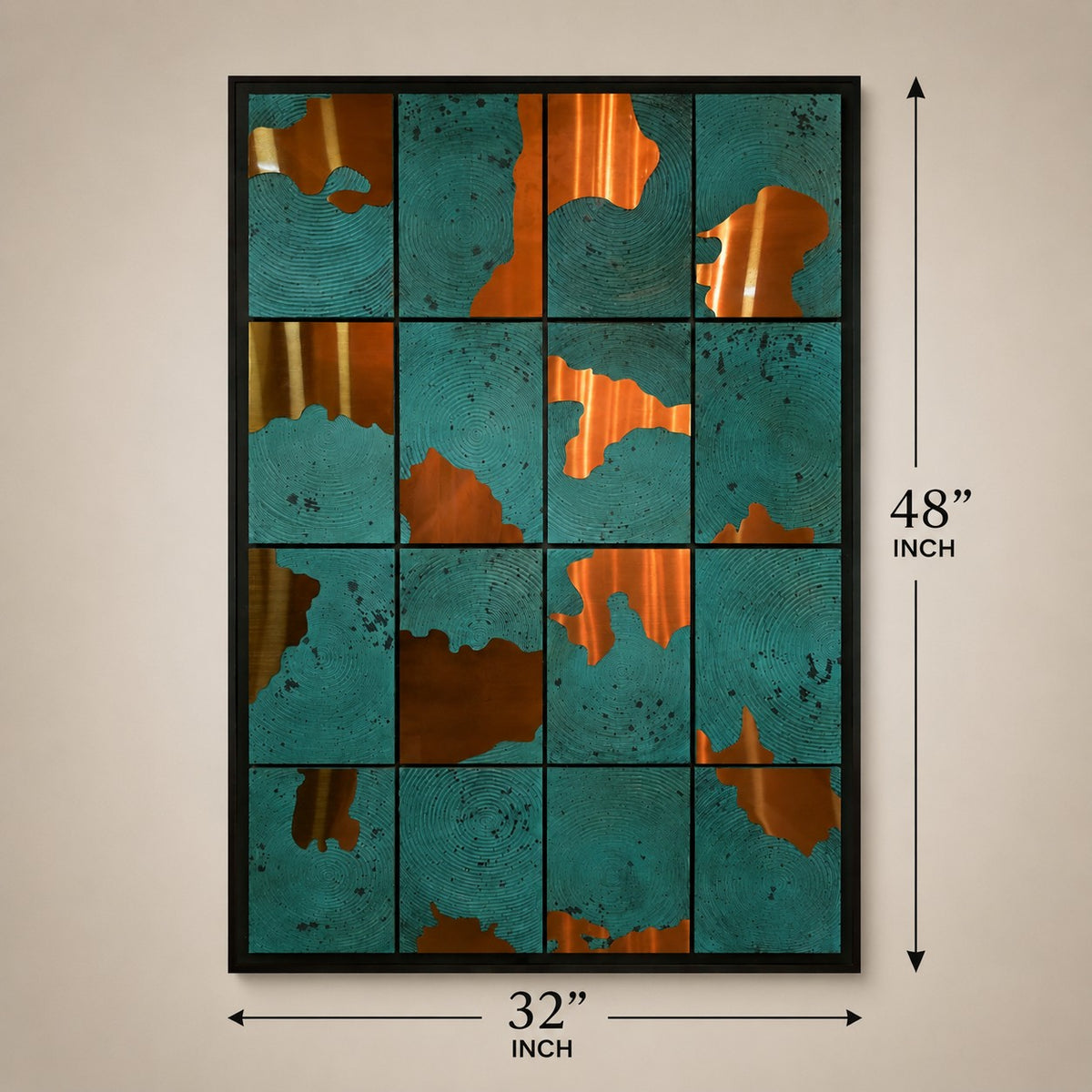 Metal Textured Painting P8– Handmade Modern Abstract Wall Art
