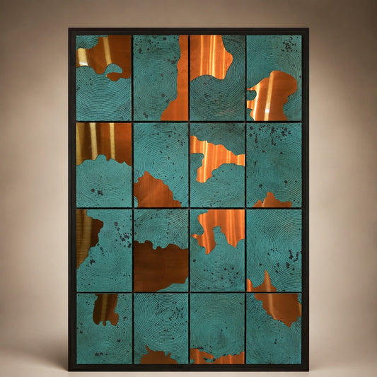 Metal Textured Painting P8– Handmade Modern Abstract Wall Art