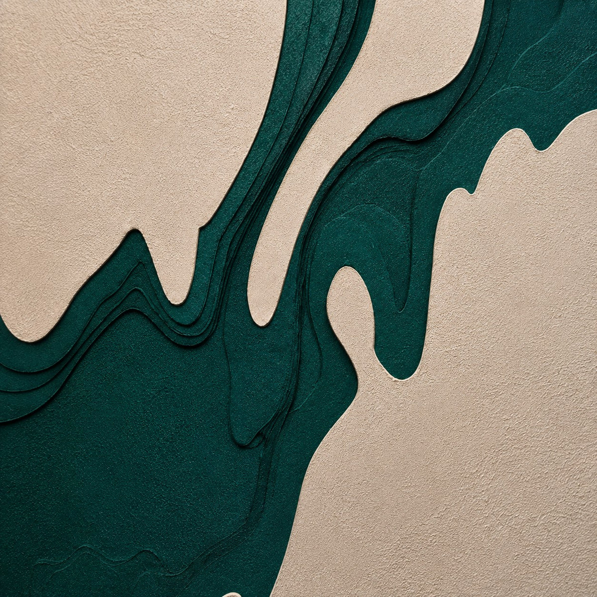 Abstract Texture Painting P6– Handmade Modern Teal Wall Art