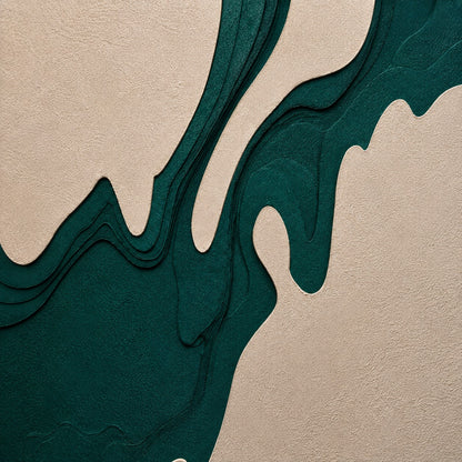 Abstract Texture Painting P6– Handmade Modern Teal Wall Art