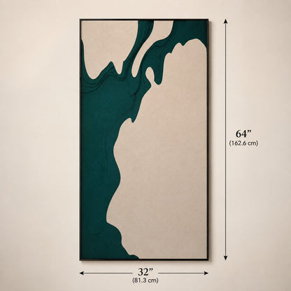 Abstract Texture Painting P6– Handmade Modern Teal Wall Art