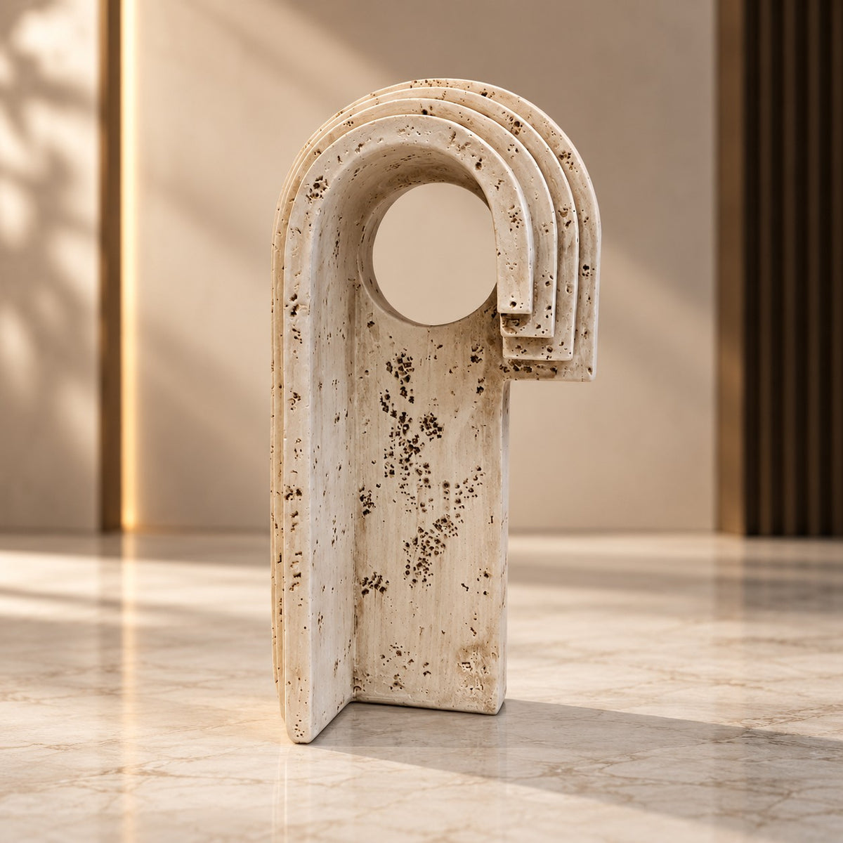 Modern Arch Decor Sculpture D39 Premium Resin Home Accent