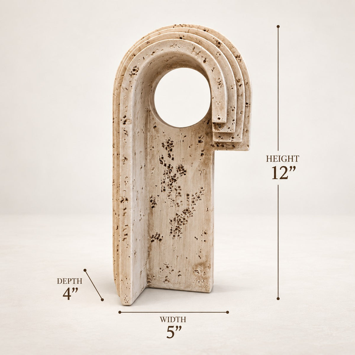 Modern Arch Decor Sculpture D39 Premium Resin Home Accent