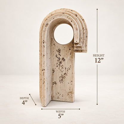 Modern Arch Decor Sculpture D39 Premium Resin Home Accent