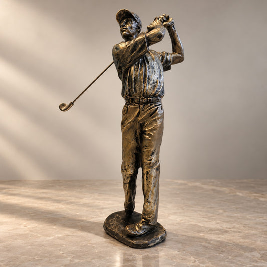 Golf Player Statue D41 Premium Resin Golfer Figurine
