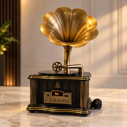 Vintage Horn Speaker D37 Luxury Retro Bluetooth Music Speaker