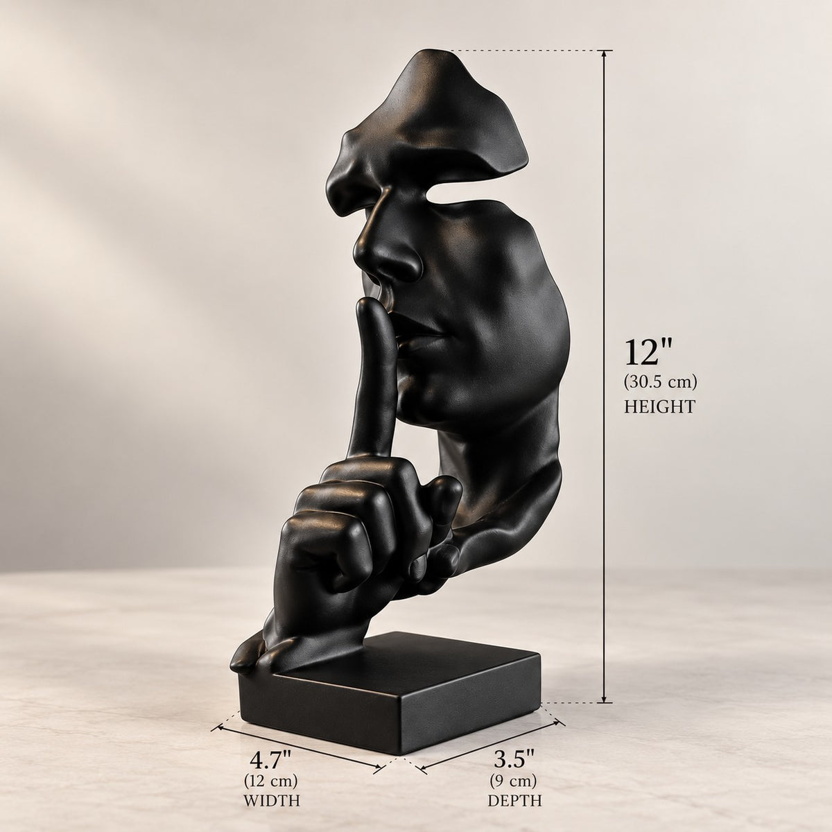 Contemporary Silent Thinker Statue D33 Modern Home Decor