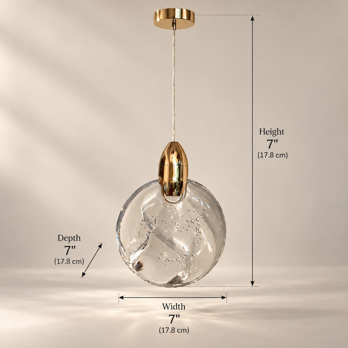 Luxury Hanging Light L8 – Premium Glass Pendant Light