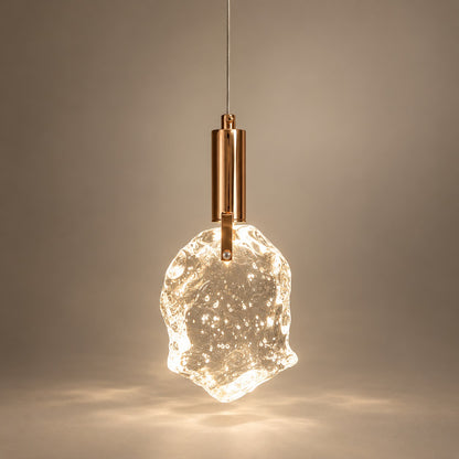 Luxury Hanging Light L9 – Premium Textured Glass Pendant Light
