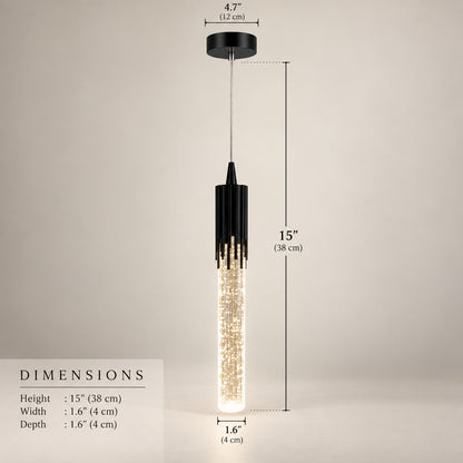 Luxury Hanging Light L11 – Premium Glass & Metal Pendant Light