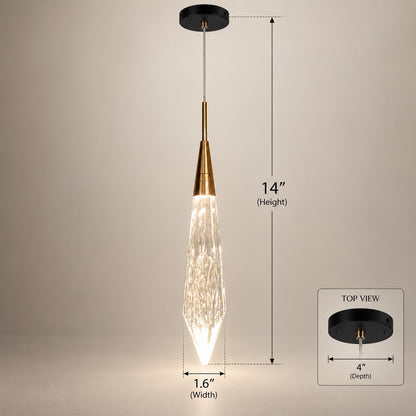 Luxury Hanging Light L13 – Premium Crystal Glass Pendant Light