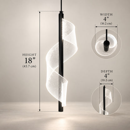 Luxury Spiral Hanging Light L2 – Modern LED Pendant Light