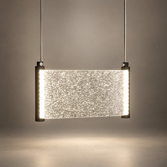 Luxury Hanging Light L6 – Modern Textured Glass Pendant Light