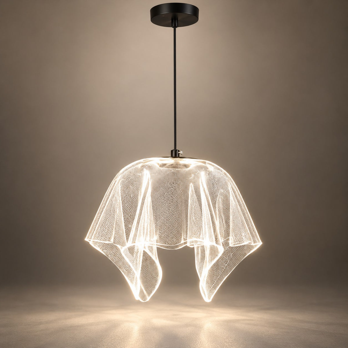 Luxury Hanging Light L3 – Modern Fluted Glass Pendant Light
