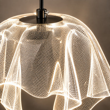 Luxury Hanging Light L3 – Modern Fluted Glass Pendant Light