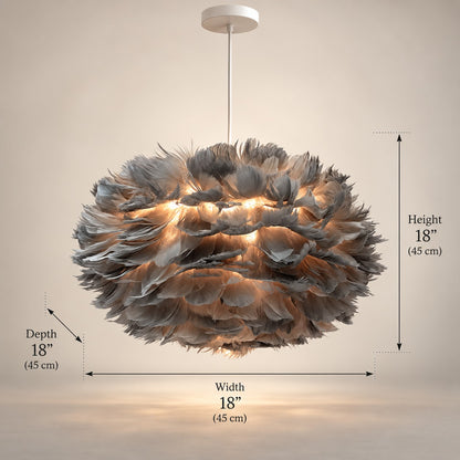 Luxury Feather Hanging Light F12 – Modern Decorative Pendant Light