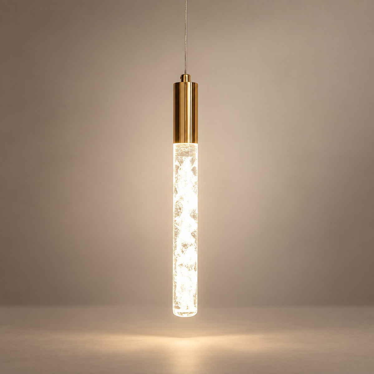 Luxury Hanging Light L7 – Gold Glass LED Pendant Light
