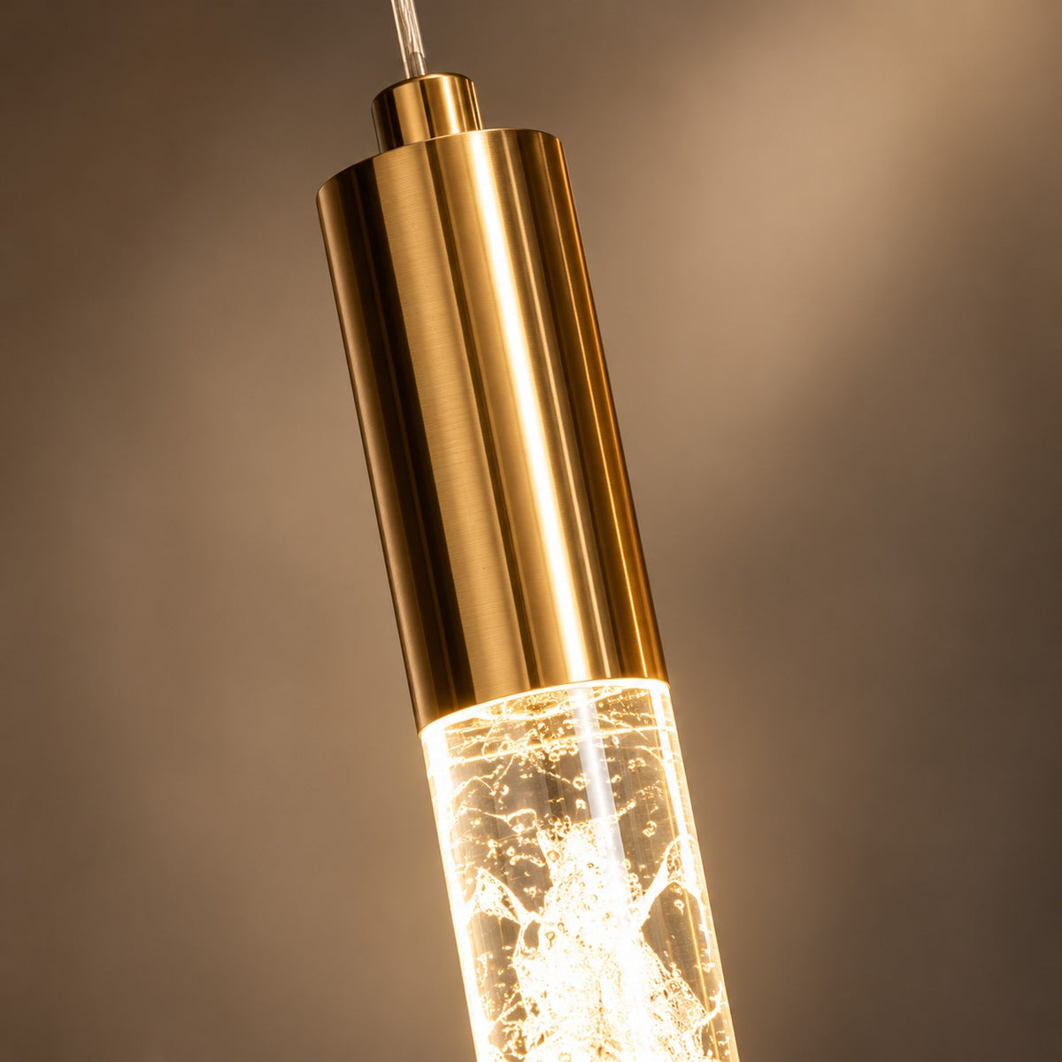 Luxury Hanging Light L7 – Gold Glass LED Pendant Light