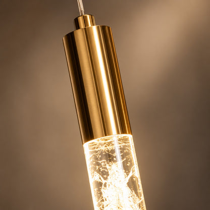 Luxury Hanging Light L7 – Gold Glass LED Pendant Light