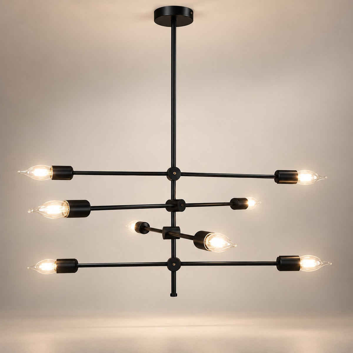 Modern 8 Lights Chandelier F9 Premium E27 Metal Ceiling Light