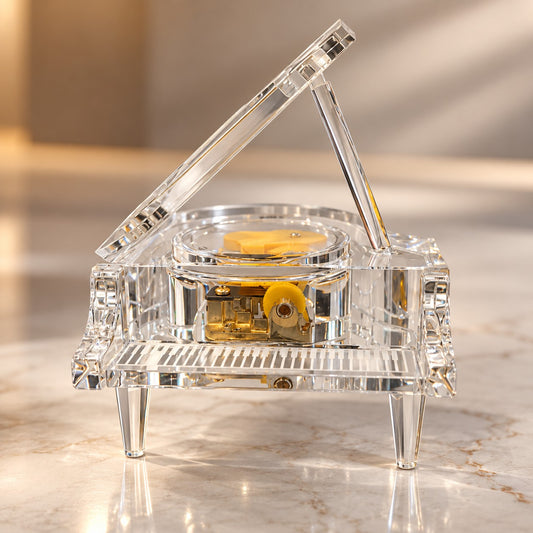 Crystal Acrylic Grand Piano Decor D6 Contemporary Home Decor