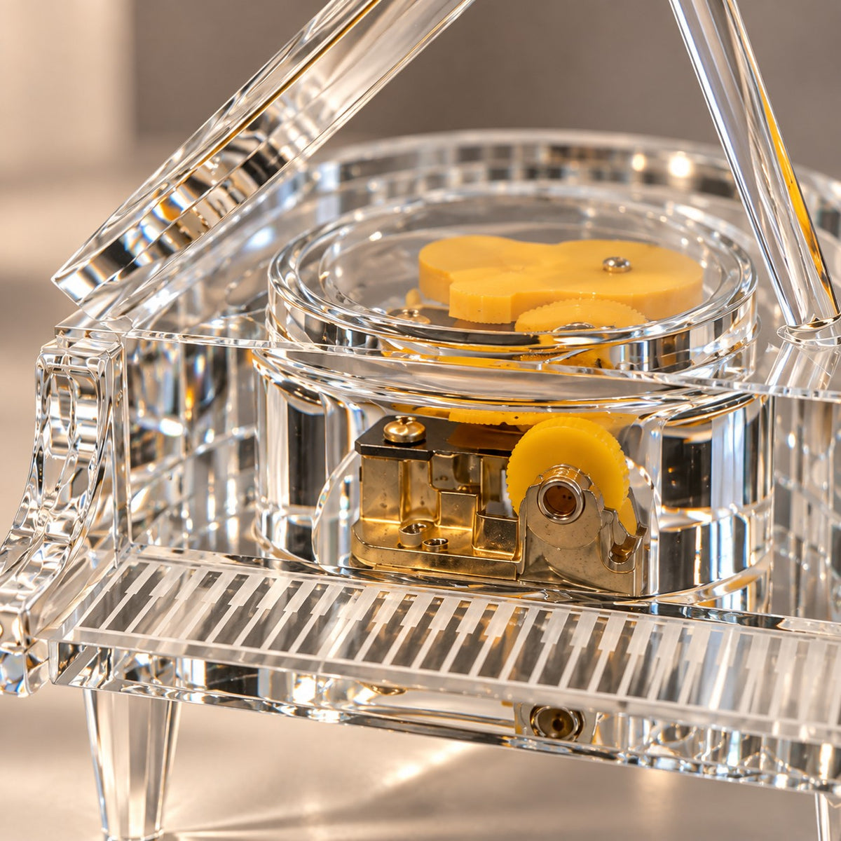 Crystal Acrylic Grand Piano Decor D6 Contemporary Home Decor