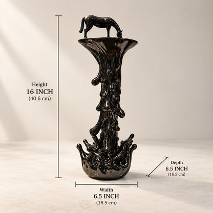 Statement Horse Sculpture D8 High Gloss Ceramic Home Decor