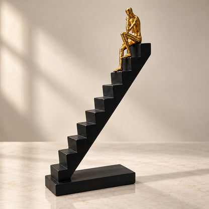Luxury Thinker Staircase Statue D21 Modern Home Decor Showpiece
