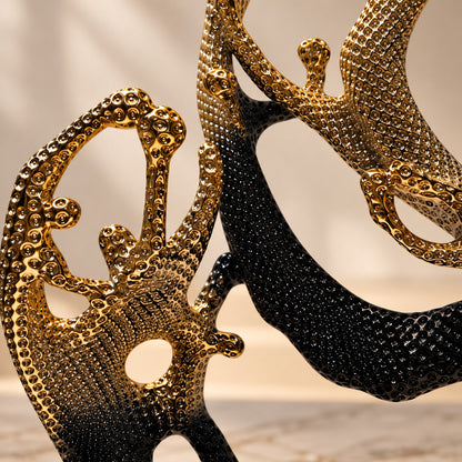 Luxury Gold & Black Artistic Decor Piece D14 Modern Home Decor