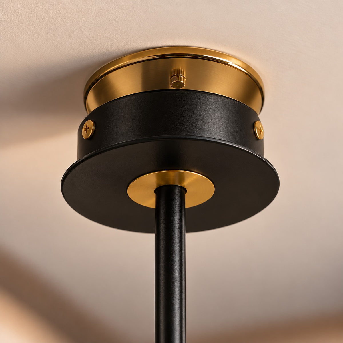 Modern 5-Light Chandelier F8 Premium Black & Gold Metal Decor