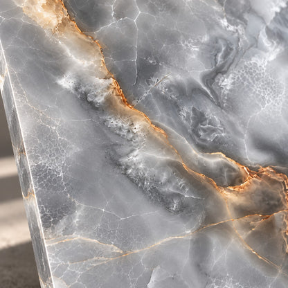 Premium Grey Marble Sintered Stone Slab T8 – Luxury Natural Stone Finish | 4 FT × 8 FT