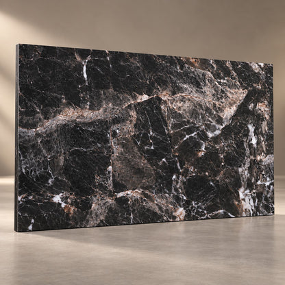 Premium Black Marble Sintered Stone Slab T7 – Luxury Marble Finish | 4 FT × 8 FT
