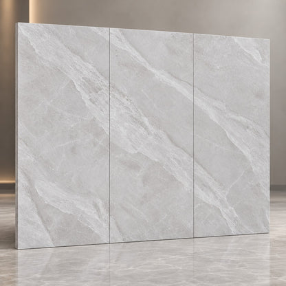 Premium Light Grey Sintered Stone Slab T3 – Elegant Marble Finish | 4 FT × 8 FT