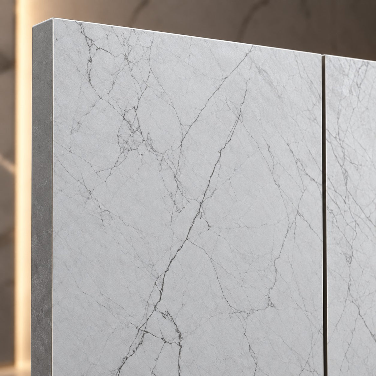 Premium White Marble Sintered Stone Slab T2 – Luxury Marble Finish | 4 FT × 8 FT