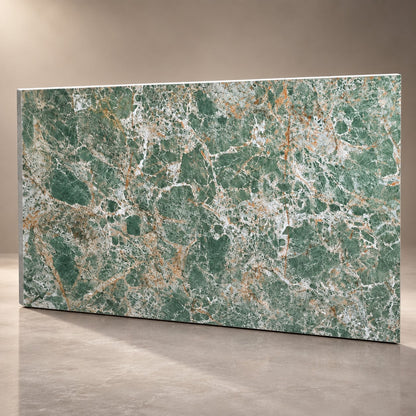 Premium Green Marble Sintered Stone Tiles T12 – Luxury Marble Finish | 4 FT × 8 FT