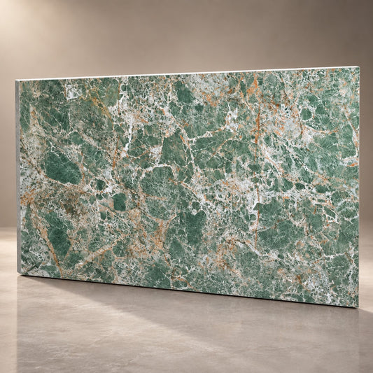 Premium Green Marble Sintered Stone Tiles T12 – Luxury Marble Finish | 4 FT × 8 FT