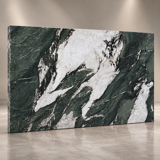 Premium Green Marble Sintered Stone Tiles T10 – Luxury Marble Finish | 4 FT × 8 FT